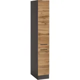 KOCHSTATION Apothekerschrank »KS-Tulsa«, 30 cm breit, 200 cm hoch, mit 2 Auszügen, Metallgriff, MDF Front,