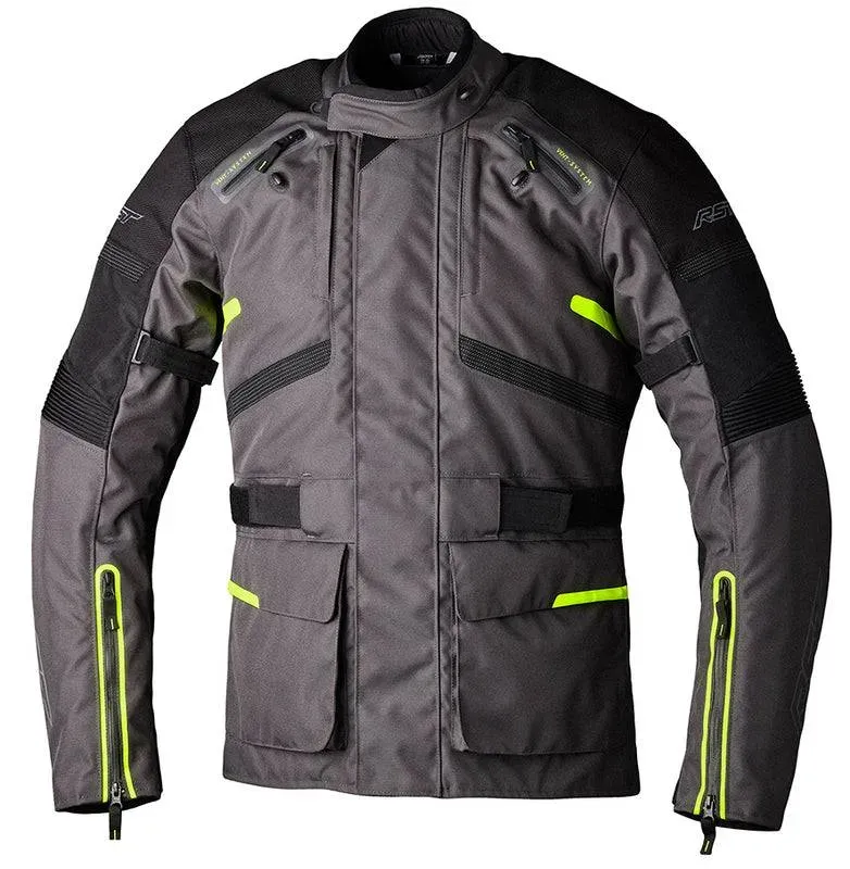 RST Endurance CE Textil-Motorradjacke Herren - Graphite/Fluo Gelb - M