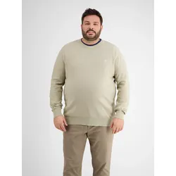 Rundhals Strickpullover - Soft Stone - 6XL