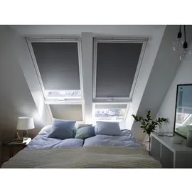 VELUX Verdunkelungsrollo DKL UK08 0705 uni grau/aluminium