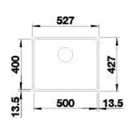Blanco Subline 500-F anthrazit + Handbetätigung + InFino