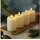 Deluxe Homeart 4er Set LED Kerzen MIA Echtwachs Deluxe 7,5x10cm mit Batterien Fernb. In creme | Gr.: onesize