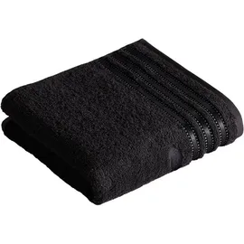 VOSSEN Cult de Luxe Gästehandtuch 30 x 50 cm schwarz 3 St.