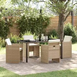vidaXL Garten Essgruppe 5-tlg. Beige