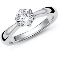 JEWLIX Verlobungsring Verlobungsring aus 925er Sterlingsilber mit Zirkonia VR0036 56
