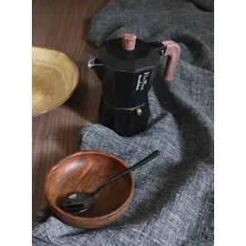 Pintinox Black&Wood 6 Tassen Schwarz