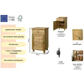 OTTO home Waschbeckenunterschrank Rauna 76 x 44 cm Beige