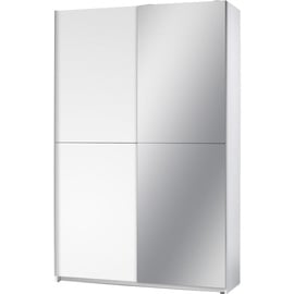 Pol-Power Schwebetürenschrank 125 x 195,5 x 38 cm weiß