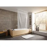 KLEINE WOLKE Duschrollo 128 x 240 cm weiß mit Streifen