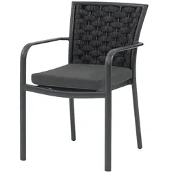 Garden Emotions Terrassenstuhl Dea, 42x56x53cm, Textilengewebe mit Schaumstoff, anthrazit