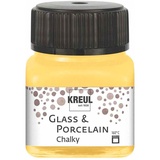 Kreul 16632 - Glass & Porcelain Chalky Yellow Safran, 20 ml