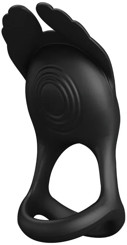 PRETTY LOVE - SILAS VIBRANT PENIS RING 7 VIBRATIONEN SCHWARZES SILIKON