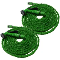 Helo Flexibler Gartenschlauch 30 m Flexischlauch dehnbarer Wasserschlauch grün