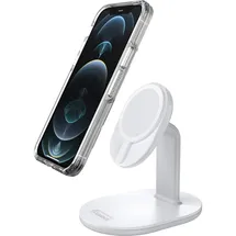 Otterbox Ladestation, Starke magnetische Ausrichtung und Befestigung mit MagSafe, schlanke Ladelösung für iPhone, Weiß