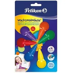 Pelikan wachsmalmäuse® Wachsmalstifte farbsortiert, 6 St.