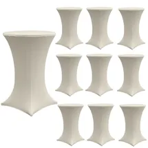Trutzholm Stehtischhusse Beige Ø 80 cm 10er Set