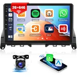 2G+64G CAMECHO Android 13 Autoradio mit Navi für Mercedes-Benz C-Klasse W204 S204 2007-2010,9-Zoll Auto Radio Touch Display mit mit Carplay Android Auto Mirror Link RDS WiFi Bluetooth+Rückfahrkamera