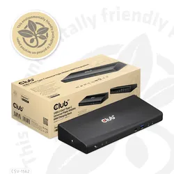 Club 3D SenseVision Connect USB C 3.2 Gen1 Universal Triple 4K Charging Dock