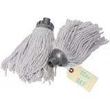 GarPet Wischmopp Ersatz Kopf Set Baumwolle 12 St. Weiß