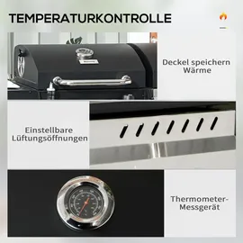 Outsunny Grillwagen schwarz