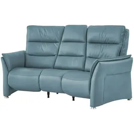 Hukla Sessel Corina Leder 202 x 112 x 103 cm Blau mit Relax-Funktion