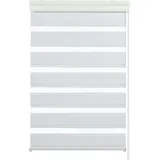 GARDINIA Doppelrollo Weiß, Polyester - weiss