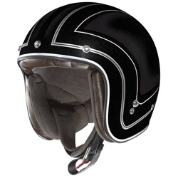 X-lIte X-201 Caliente Demi Jet Helm, schwarz, Größe S für Männer