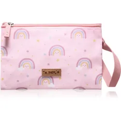 Saro Baby Lunch Bag Beutel für die Zwischenmahlzeit Pink Rainbow 14,5x21,5 cm 1 St.