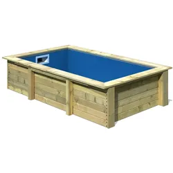 Karibu Massivholzpool kdi Schwimmbecken Gartenpool