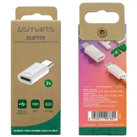 4smarts USB-C auf Lightning Adapter 0,1 m Weiß