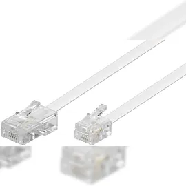 goobay RJ45-RJ11 Anschlußkabel 3m, ws, St/St 93061