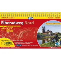Bva Bikemedia ADFC-Radreiseführer Elberadweg Nord 1:75.000 praktische Spiralbindung, reiß- und wetterfest, GPS-Tracks Download