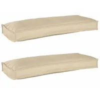 VidaXL Palettenkissen für Bank 2 Stück Beige 100x40x8 cm