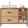 EUGAD Waschbeckenunterschrank 2 Schubladen 30 x 60 cm Beige