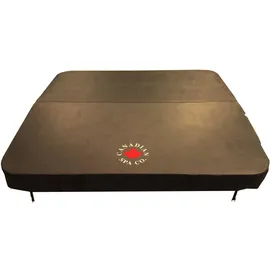 Canadian Spa Isolierabdeckung Braun für Whirlpools 13 cm x 208 cm x 208 cm