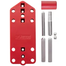 SOTech Bohrschablone Rosettengarnitur rot