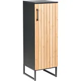 Beliani Badezimmerschrank Miscanti 30 x 90 cm Braun/Bronze