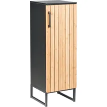 Beliani Badezimmerschrank Miscanti 30 x 90 cm Braun/Bronze