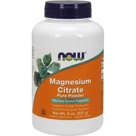 NOW Foods Magnesium Citrate Pure Pulver 227 g