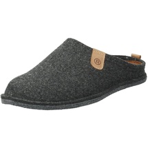 ROHDE Herren Pantoffel Hausschuh Softfilz Wechselfußbett Lucca-H 6940, Größe:47 EU, Farbe:Grau
