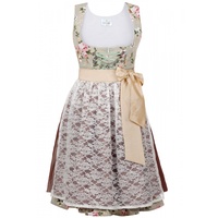 Midi Dirndl 2-teilig Blumen exclusive