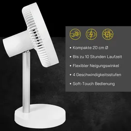 Gutfels VENTI 3020 R 20 cm Tischventilator Weiß