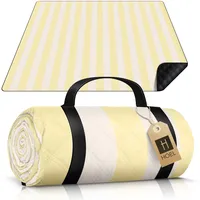 HOEL Picknickdecke Gelb + Ivory