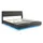 [en.casa] LED Polsterbett Tröstiar 180x200cm Schwarz