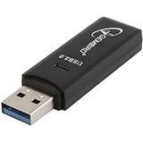 Gembird UHB-CR3-01 USB Schwarz - Kartenleser (Speicherstick (MS), MicroSDXC, MiniSDHC, SD, SDHC, SDXC, USB, Schwarz, 17 mm, 60 mm, 8,5 mm)