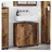 vidaXL Badezimmerwaschbecken-Schrank mit Regal 60 x 30 x 60 cm braun