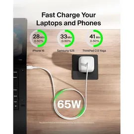 Belkin BOOST Charge 65W USB PD Wall Charger with PPS WCA011kqWH