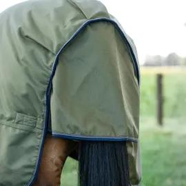 Kavalkade Outdoordecke Montreal 100g - Grün-Marine-Braun-Weiß