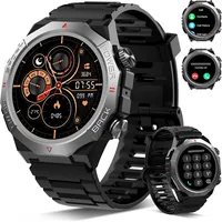 Smartwatch Herren Damen Bluetooth Anruf IP68 Sportuhr Fitness Tracker Puls