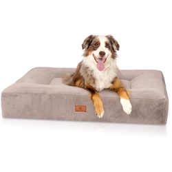 Knuffelwuff Tierbett Hundebett Midland, Orthopädisch grau 80 cm x 100 cm